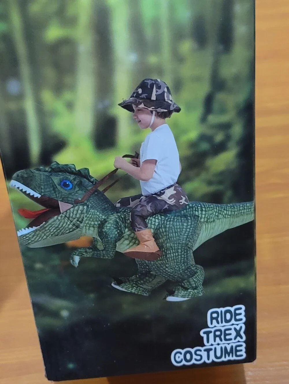 Halloween Inflatable Dinosaur Kids Blow Up T-Rex Suit For Boys And Girls Sz 4-6